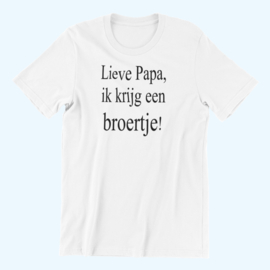 Lieve Papa..ik krijg een broertje/zusje!