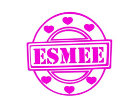 Naamsticker in een cirkel van 20x20 cm met sterren of harten