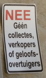 Ja/nee stickers en borden