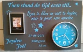 Toen stond de tijd even stil.. Bijna te klein ...40x60 cm