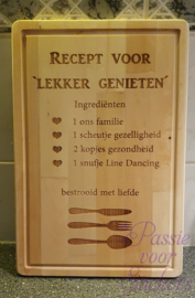 Recept voor 'lekker genieten'