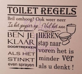 Toilet Regels Heren