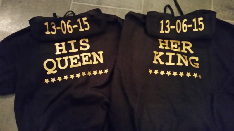 september Aanmoediging kan zijn His Queen en Her King | King en Queen | Passie voor Stickers