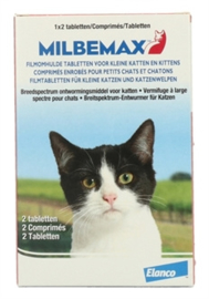 Milbemax tablet ontwoming kat/kitten 2tab.