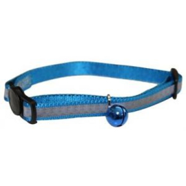 Happypet reflecterende kattenhalsband blauw