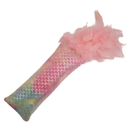 Mermaid Kicker Met Veren Roze