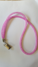 Nummerketting donker roze