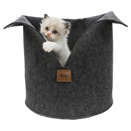 Trixie Kattenmand Luise Rond Vilt Antraciet 30 x 30 cm