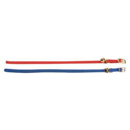 Flamingo elastisch halsband kat blauw