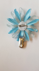 Showspelt licht blauw/zilver groot