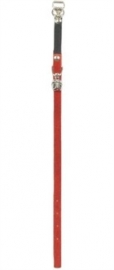 suède kattenhalsband rood