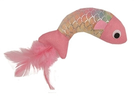 Mermaid Vis Met Veren Roze