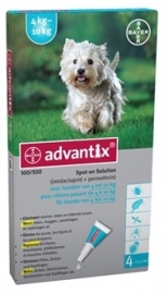 Advantix spot on 4 tot 10kg -4pip