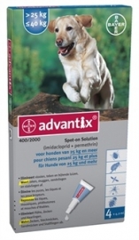 Advantix Spot on 25 tot 40kg- 4 pip