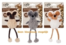 Afp mouse dangler lamswol met catnip