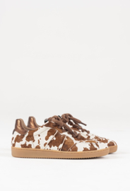 DWRS Label POONA cow hair on - Sneakers | Cognac / White