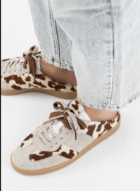 DWRS Label NOME cow hair on -  sneaker | Suède sand / Off white