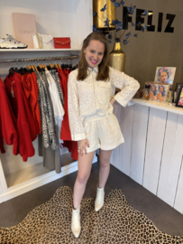 SistersPoint short Elsia | Crochet cream