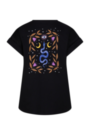 Lofty Manner t-shirt Monika | Black