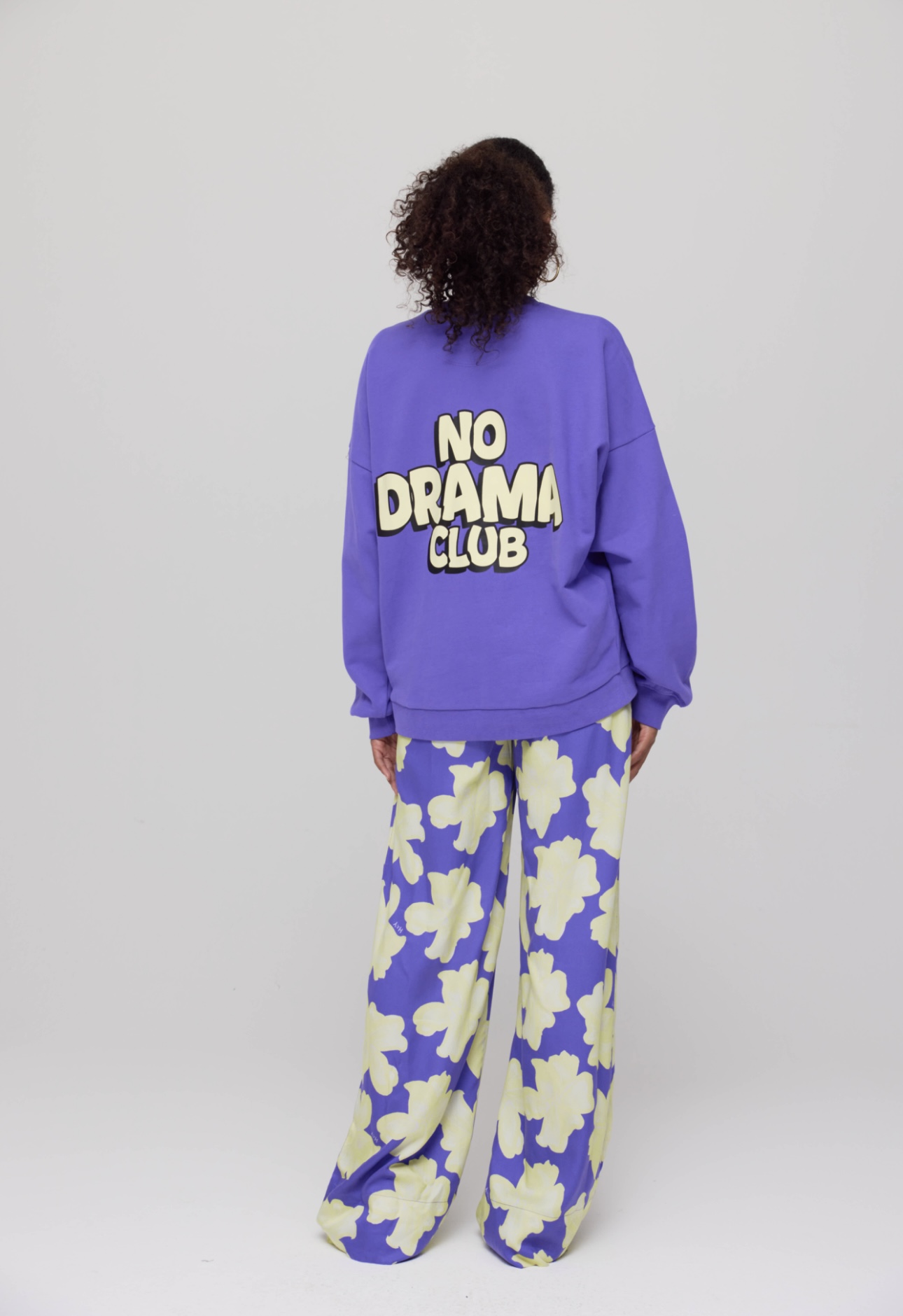 Harper & Yve sweater No drama club | Deep violet