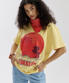Harper & Yve T-shirt CLUBCORAZON | Light yellow