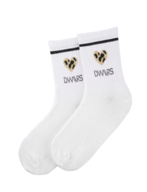LYLA SOCKS LEOPARD - Sokken | White