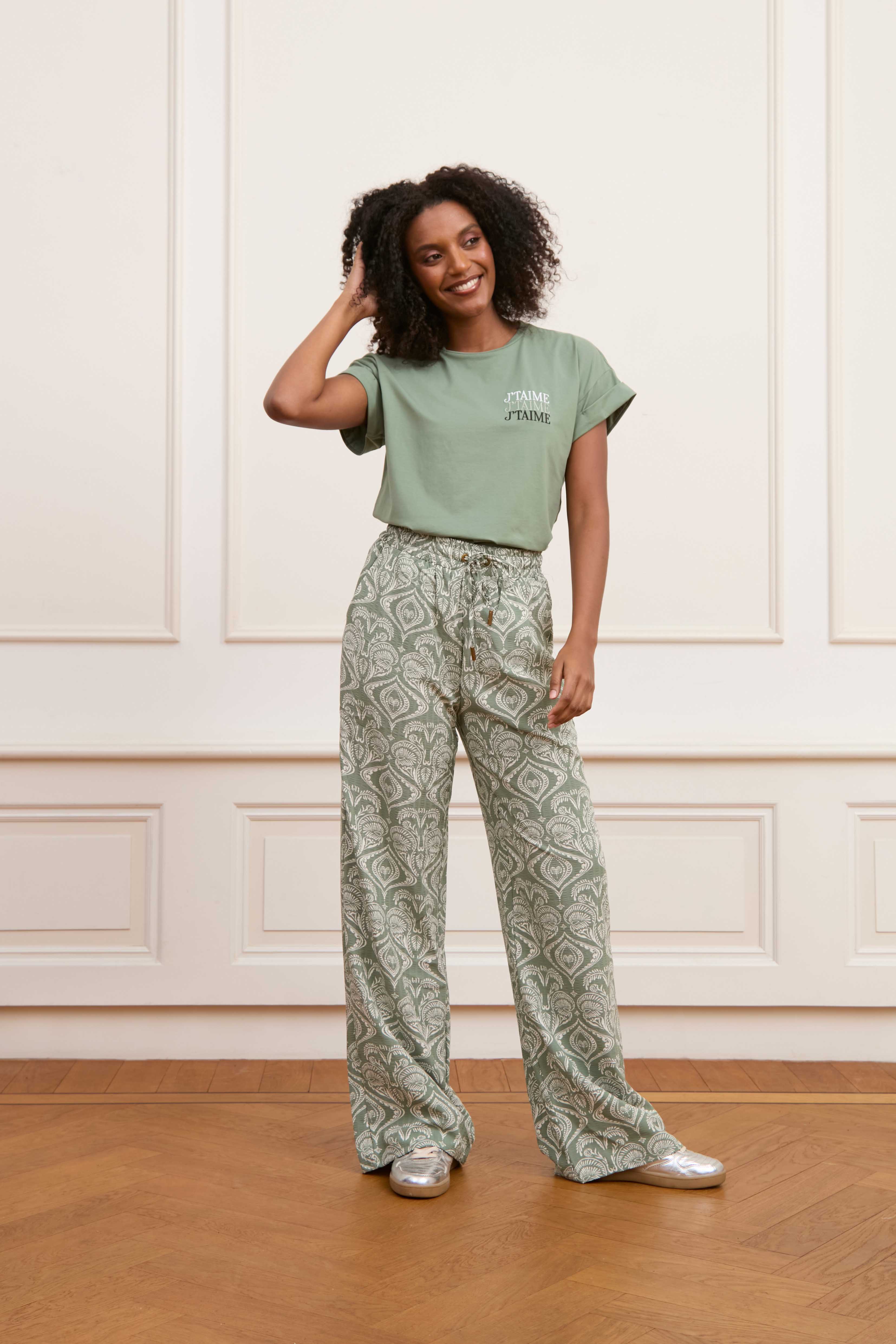Lofty Manner broek Elise | Lavender print