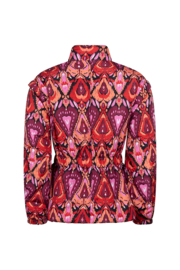 Lofty Manner jacket Veda | Heart ikat print