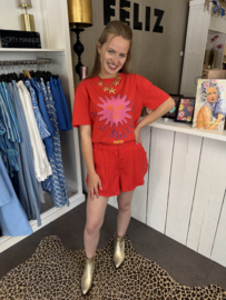 Harper & Yve short LACY | Bittersweet red