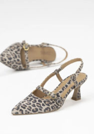 DWRS Label CHEVAL leopard - pumps | Zand