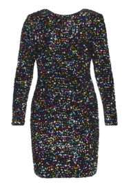 SistersPoint jurk GIGI | Black multi