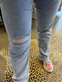 Redial straight leg jeans damaged