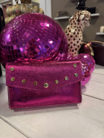 Laura bag metallic fuchsia