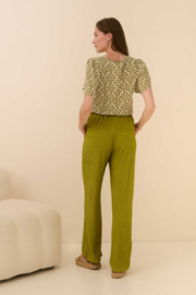 Lofty Manner blouse Bella | Green element print