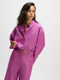 Refined Department striped cropped blouse LYLOU | Purple