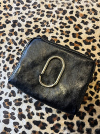 Jacine bag metallic zwart