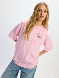 Refined Department t-shirt MAGGY | Soft pink