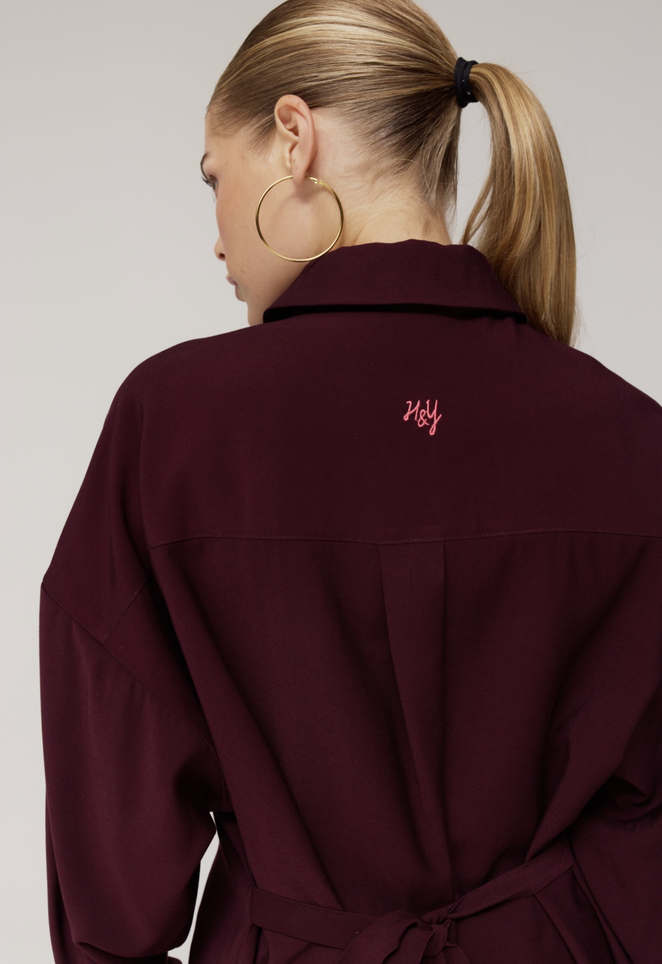Harper & Yve blouse Helena | Dark Fudge