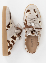 DWRS Label NOME cow hair on -  sneaker | Suède sand / Off white