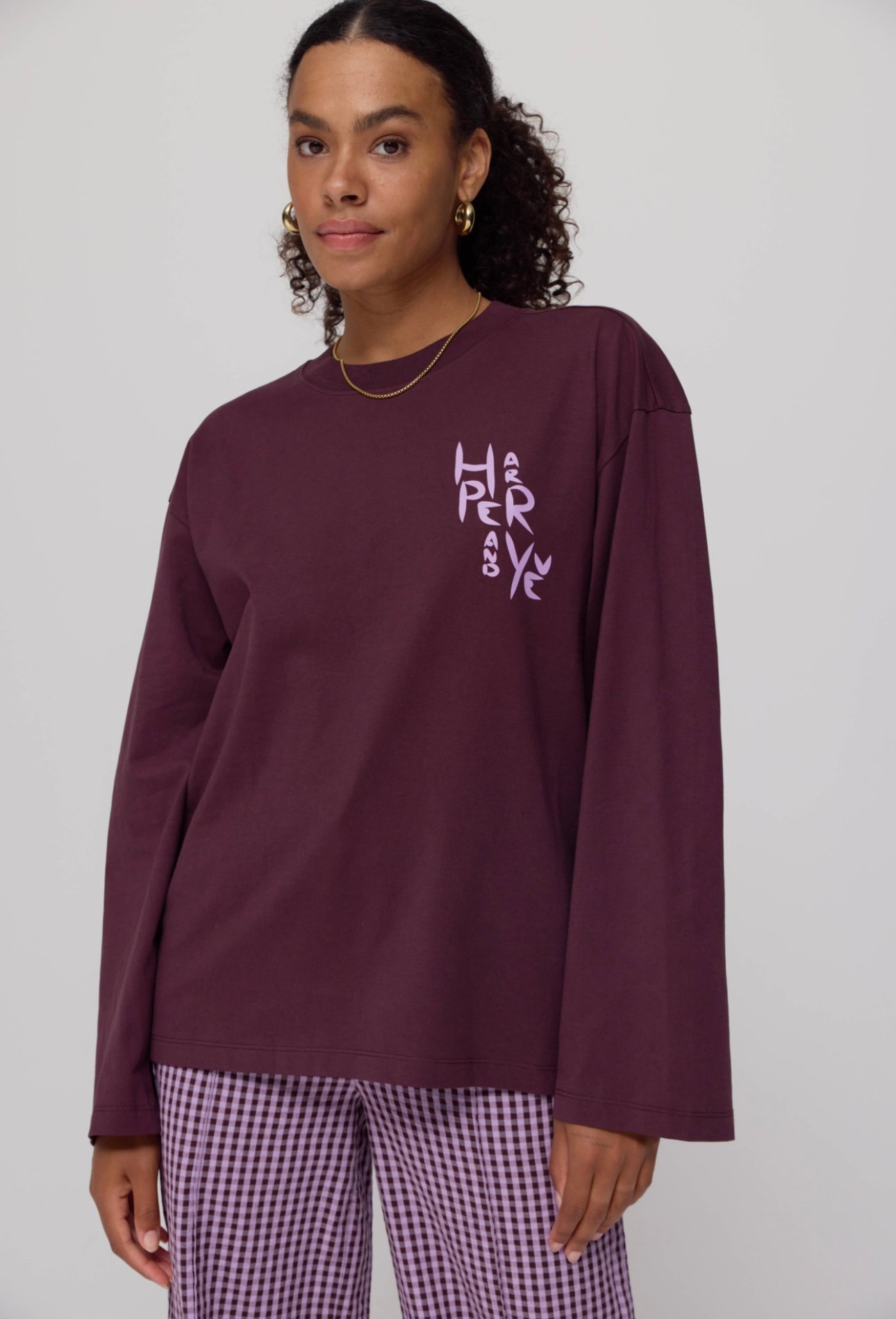 Harper & Yve longsleeve Elana | Dark Fudge