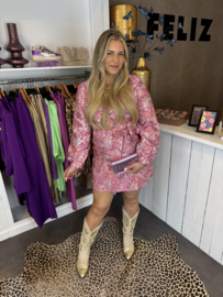 Jurk brocaat pink