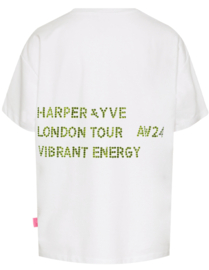 Harper & Yve Vibrant Energy t-shirt | Cream white