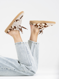DWRS Label NOME cow hair on -  sneaker | Suède sand / Off white