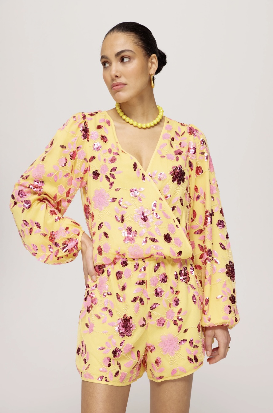 Harper & Yve jumpsuit Lana | Banana Yellow / Multi