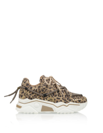 DWRS Label JUPITER leopard studs - sneakers | Cognac