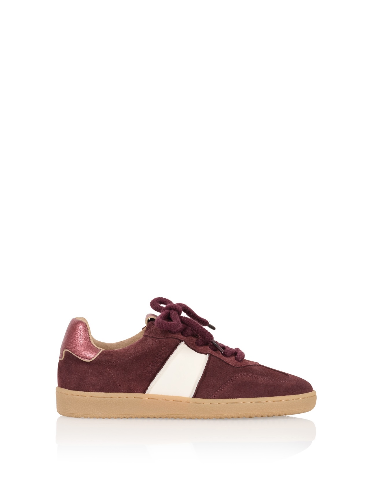 DWRS Label POONA suède - Sneakers | Bordeaux / Off white