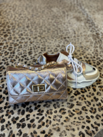 Audrey bag metallic rosé