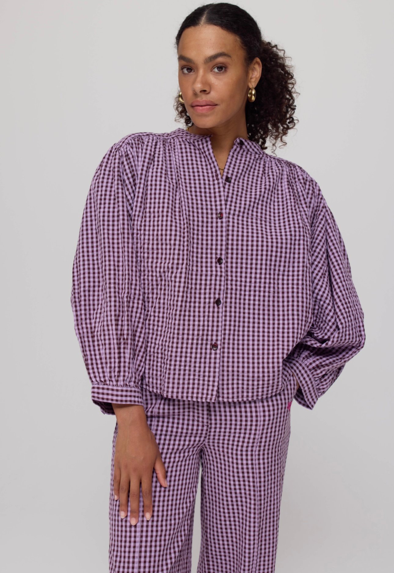 Harper & Yve blouse Felix | Check lila love