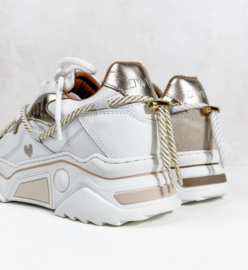 DWRS Label JUPITER heart - sneaker | White / Champagne