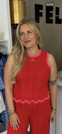 Harper & Yve top DONNA | Bittersweet red
